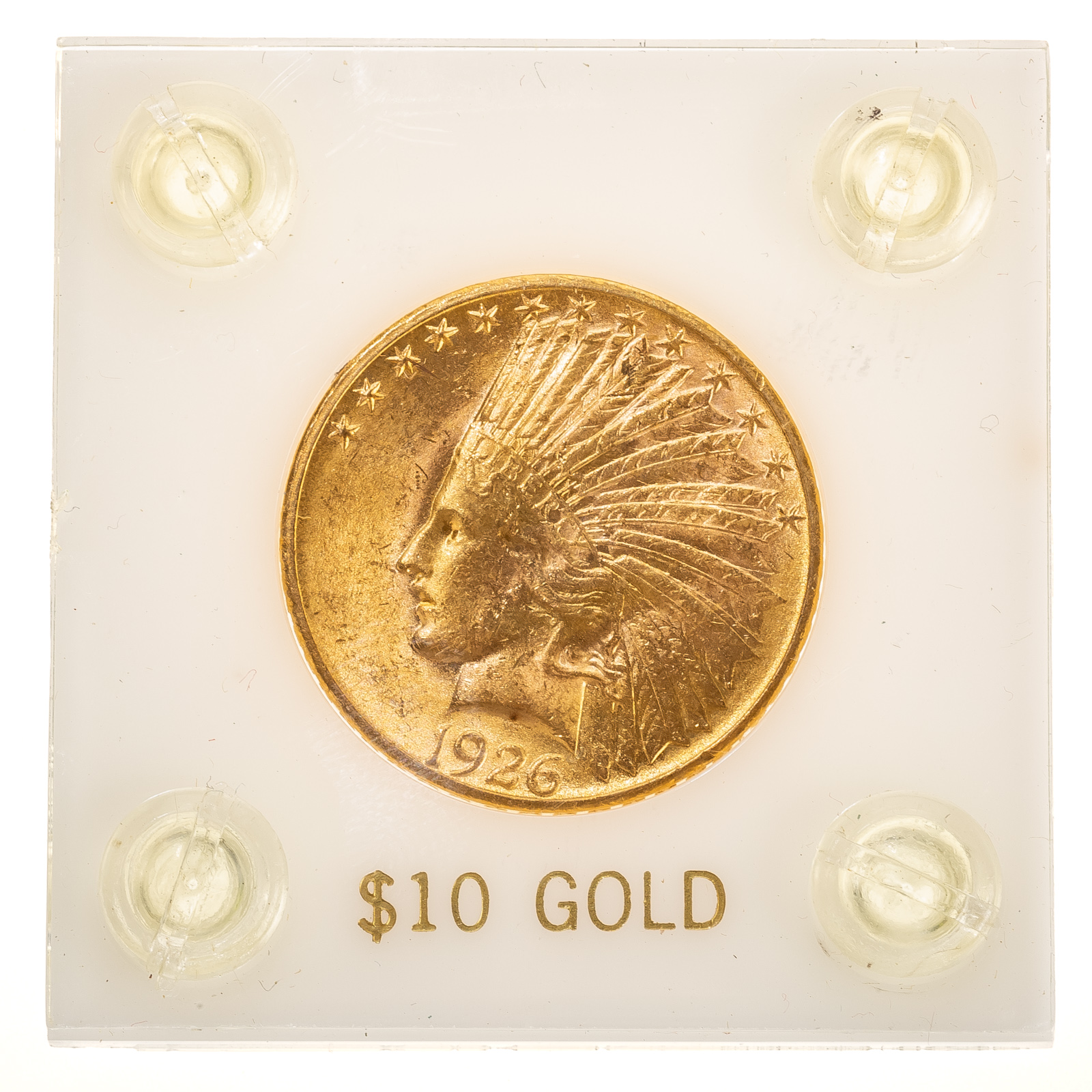 1926 $10 GOLD INDIAN EAGLE AU Nice