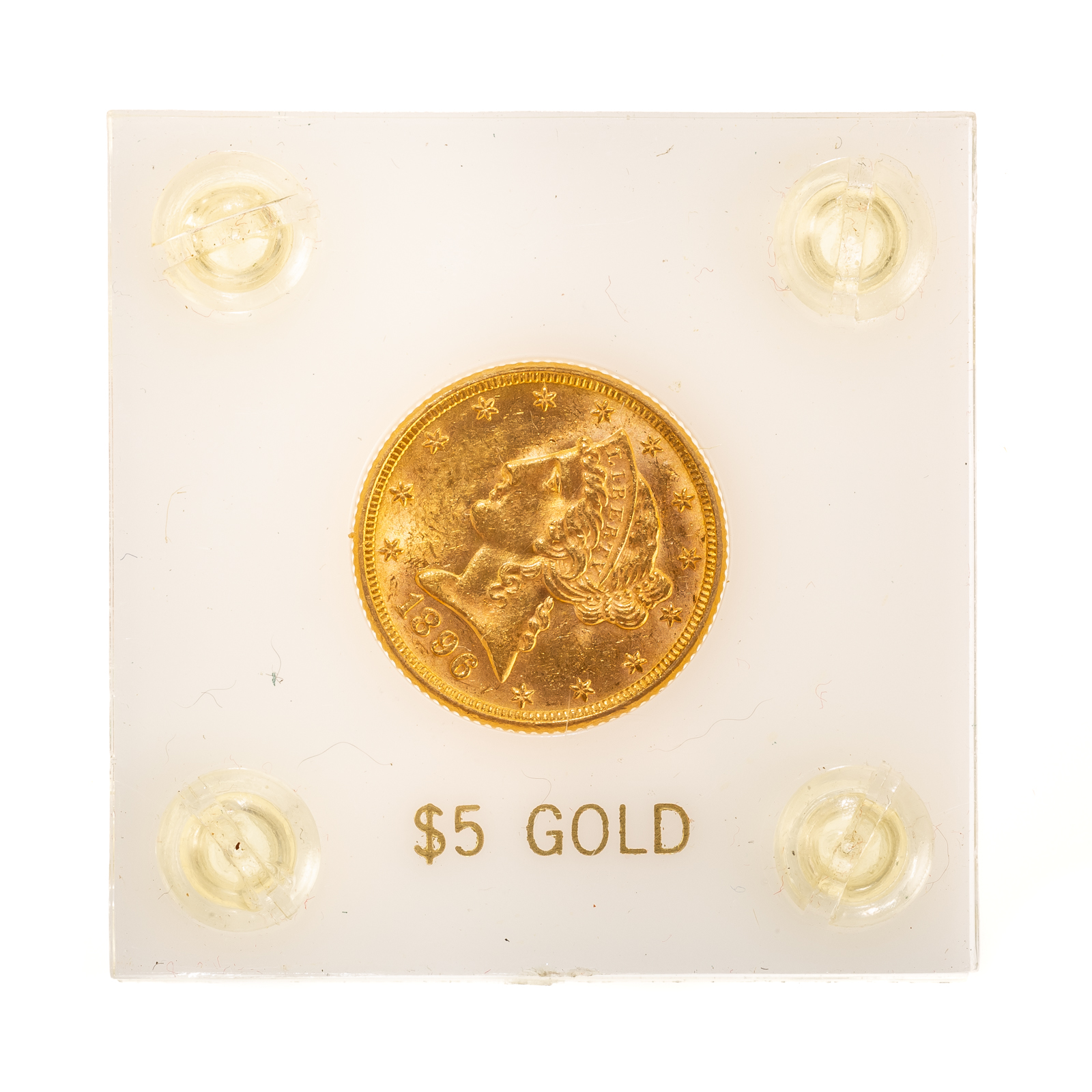 1896 $5 LIBERTY GOLD HALF EAGLE