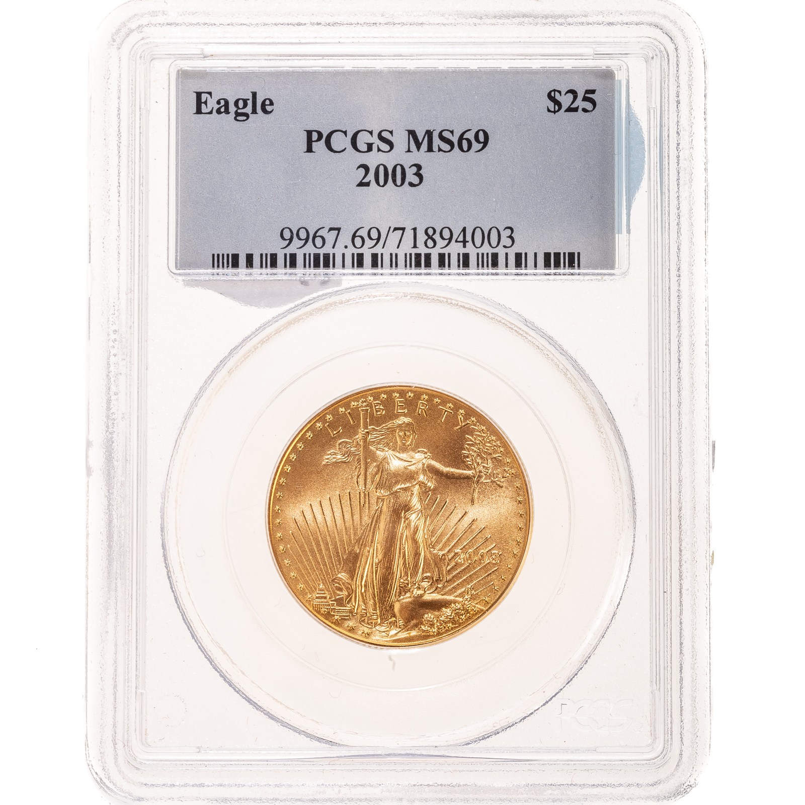 2003 25 GOLD AMERICAN EAGLE 1 2 287a08