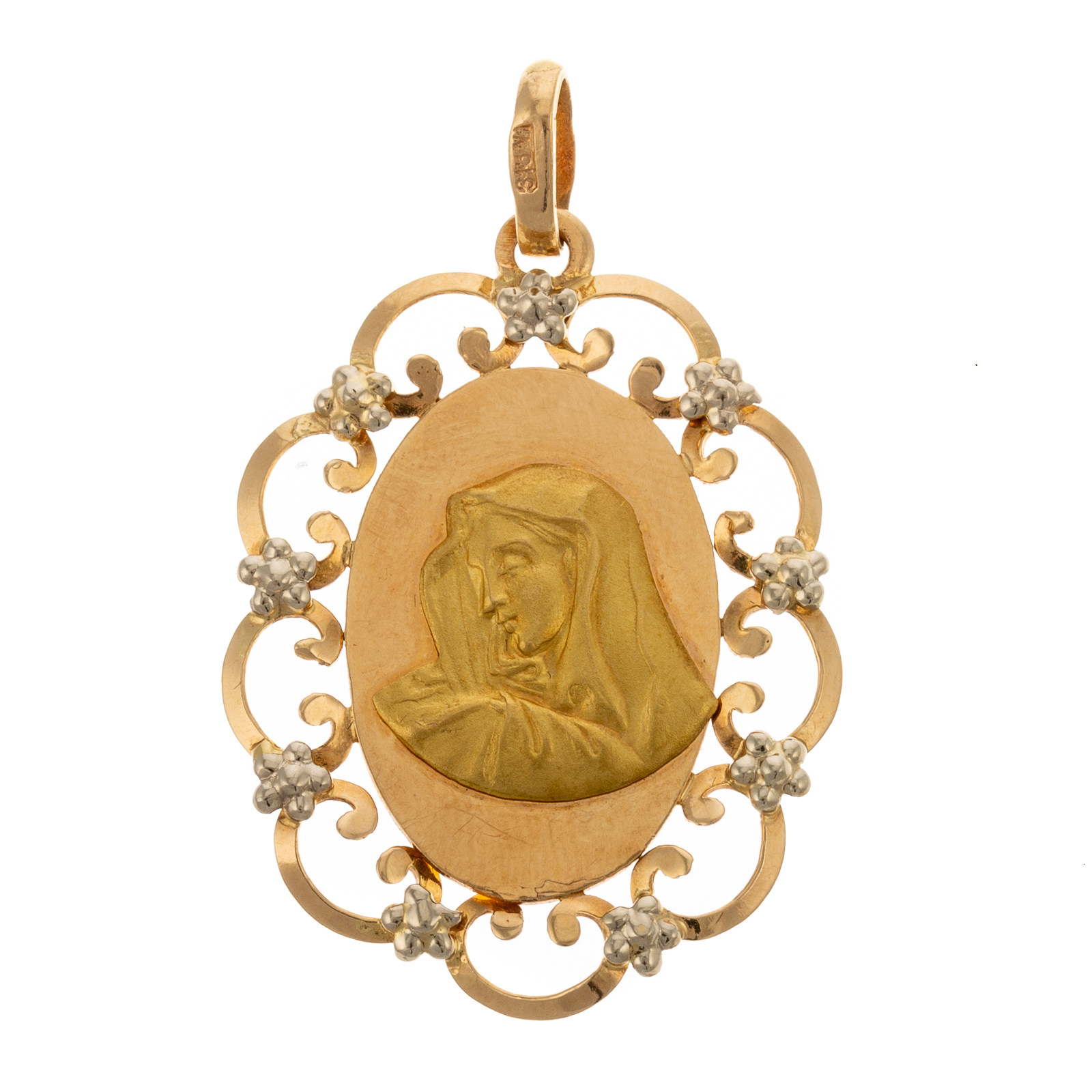 A MADONNA PENDANT IN 18K 18K yellow 287c56