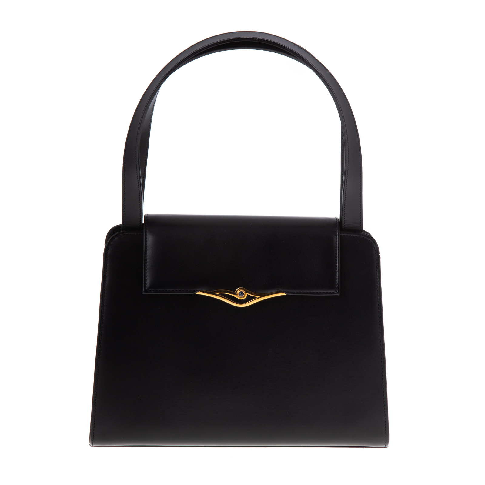 A CARTIER SQUARE FLAP TOTE A black 287d0b