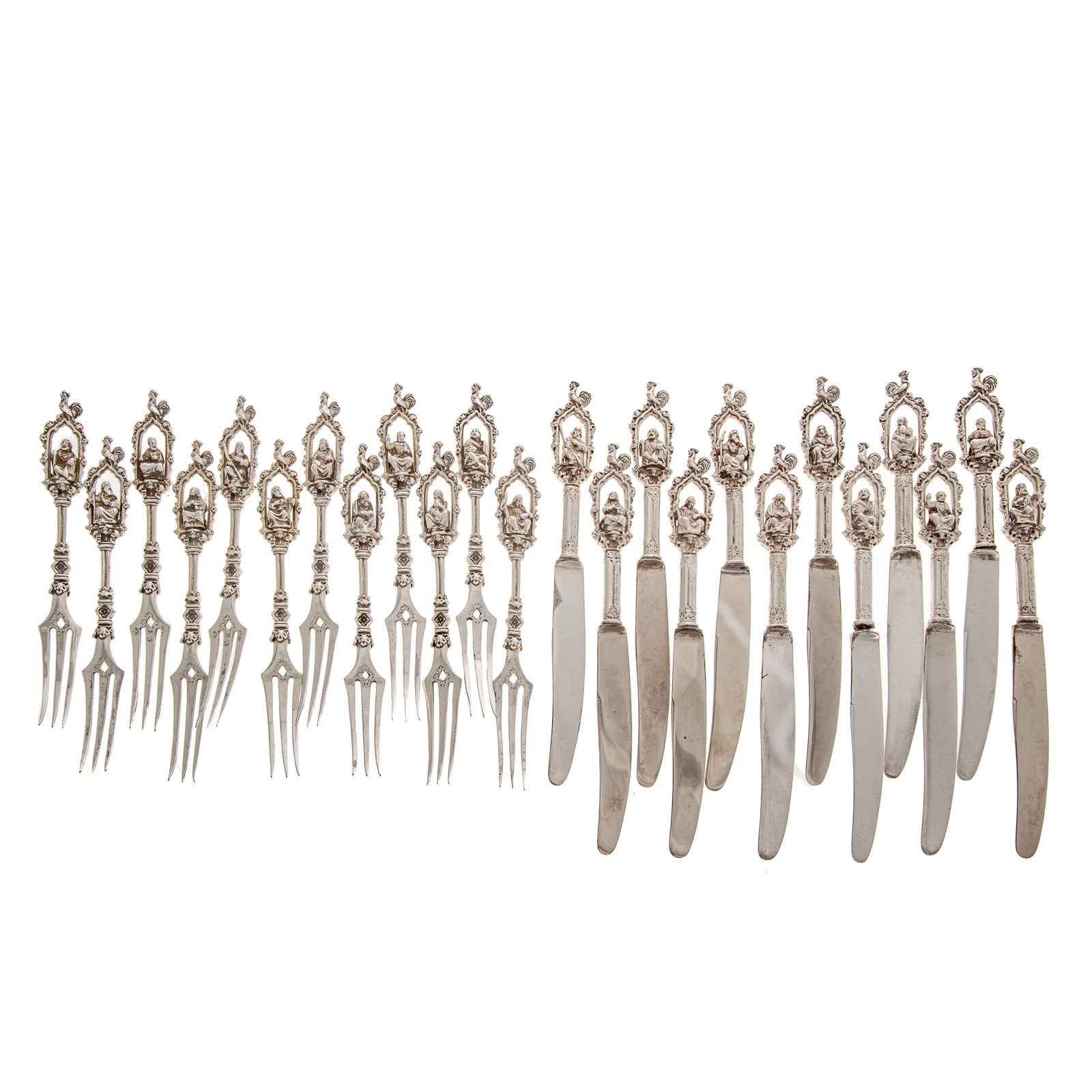 24-PIECE GERMAN SILVER "APOSTLE"