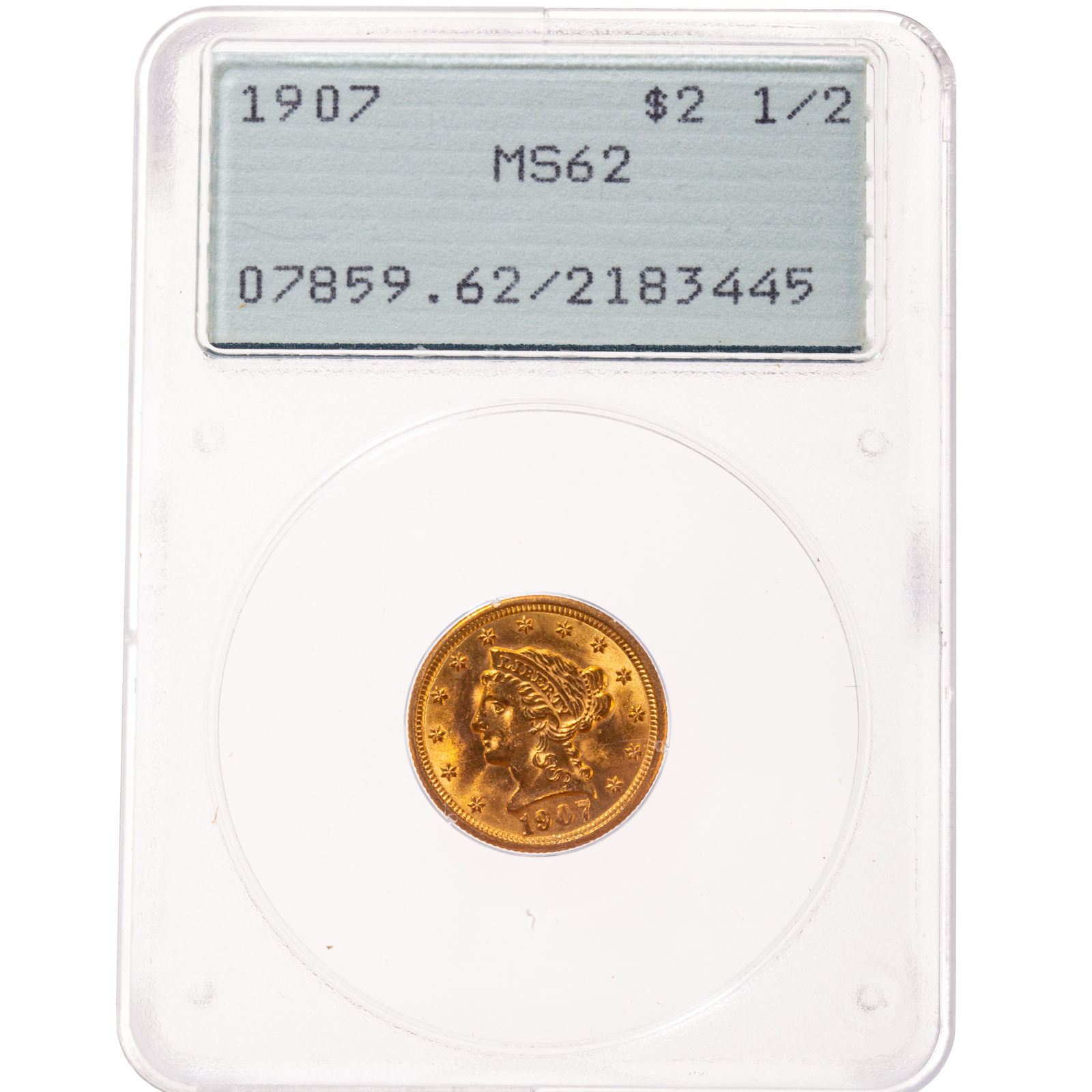 1907 $2.5 GOLD QUARTER EAGLE PCGS