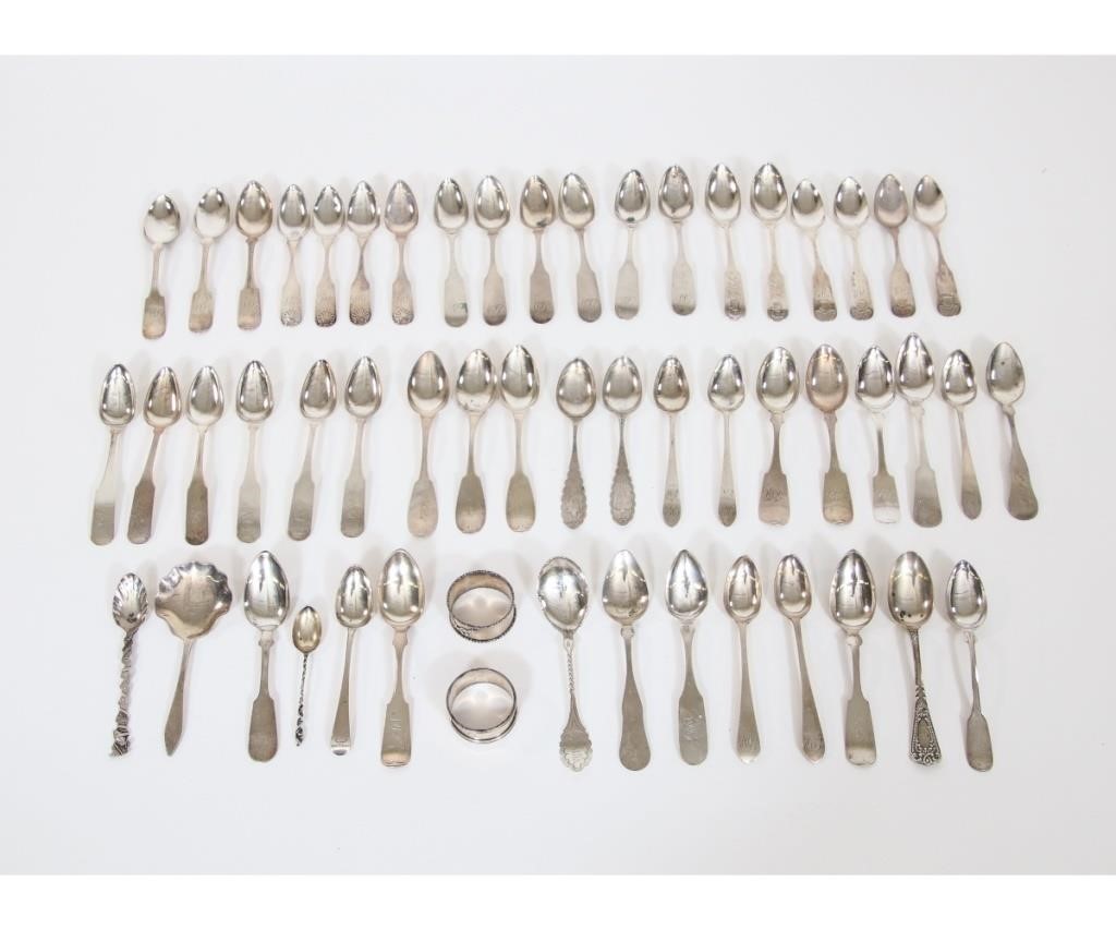 Coin silver spoons of various makers 28a67d