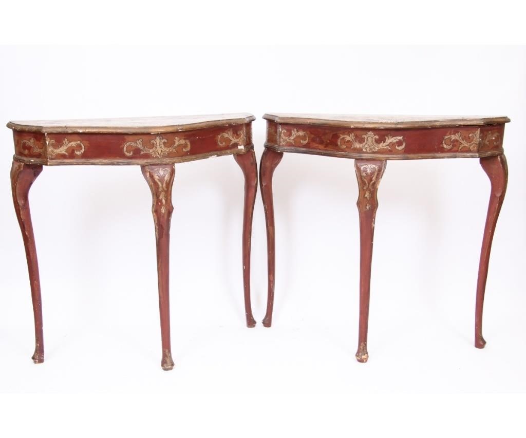 Painted Queen Anne style console 28a6aa