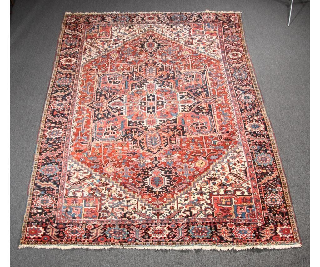 Room size Heriz carpet with overall