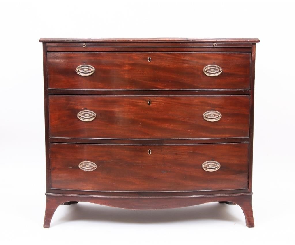 George III mahogany bow front chest  28a6af