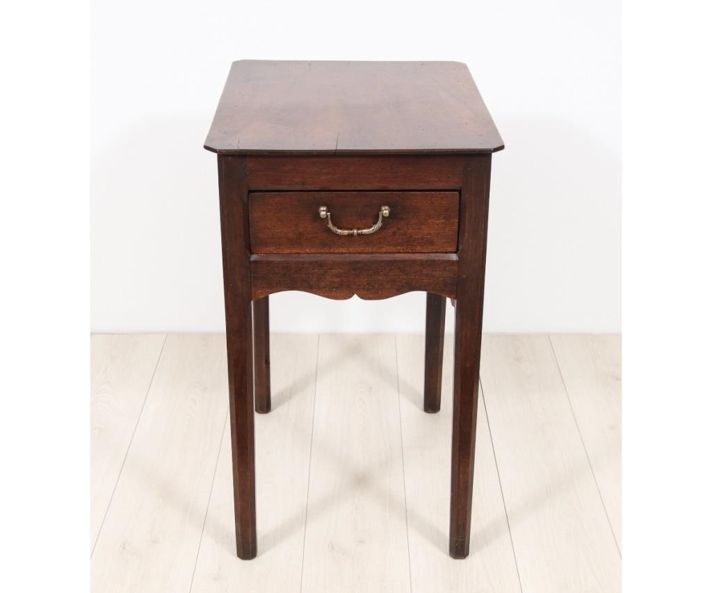 French walnut side table, 19th