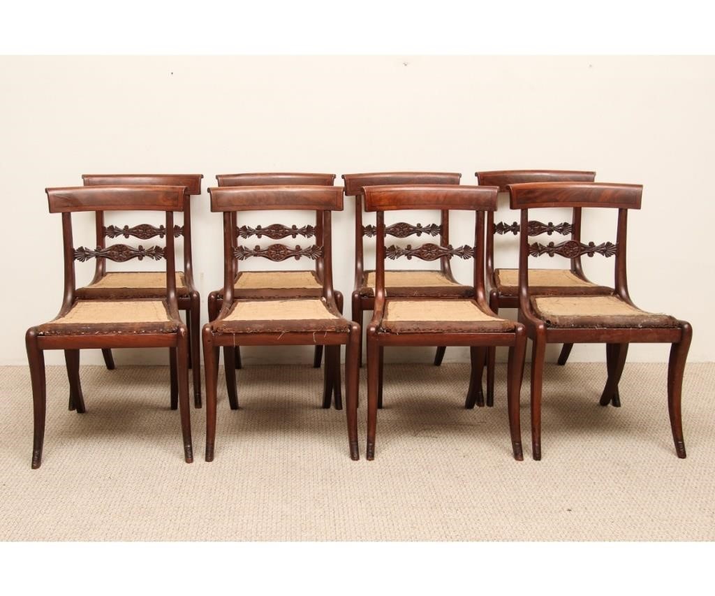 Set of eight classical mahogany