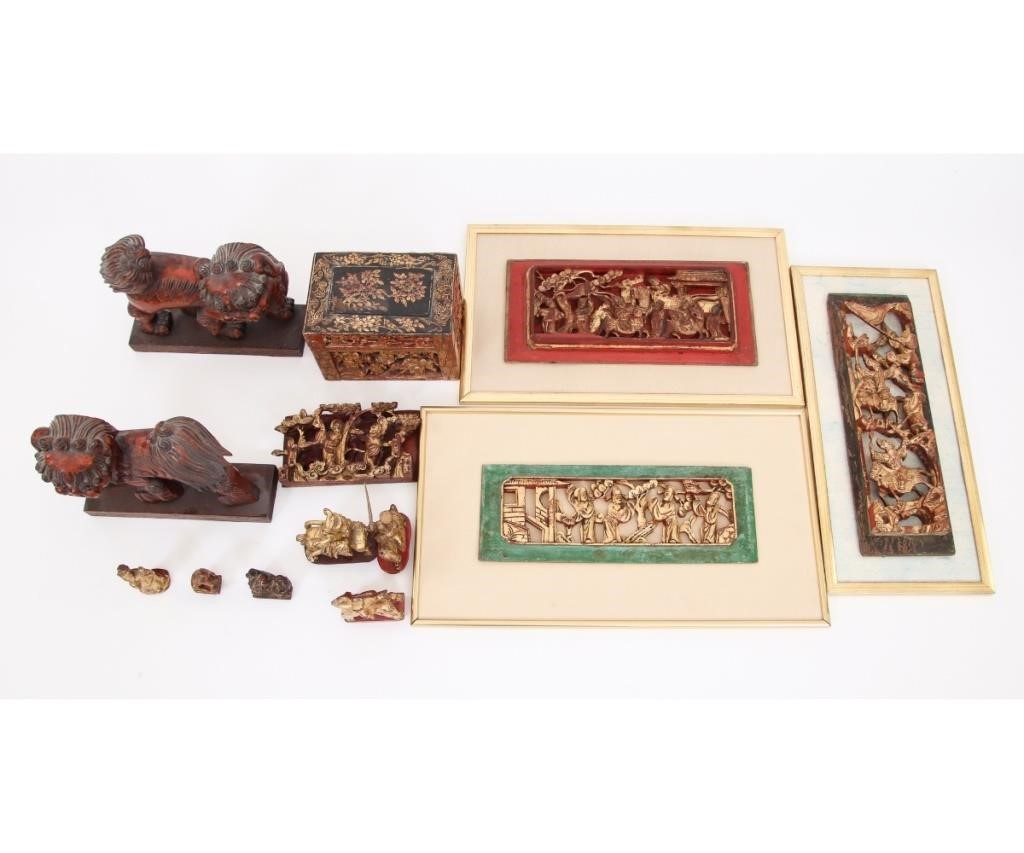 Chinese wood carvings to include