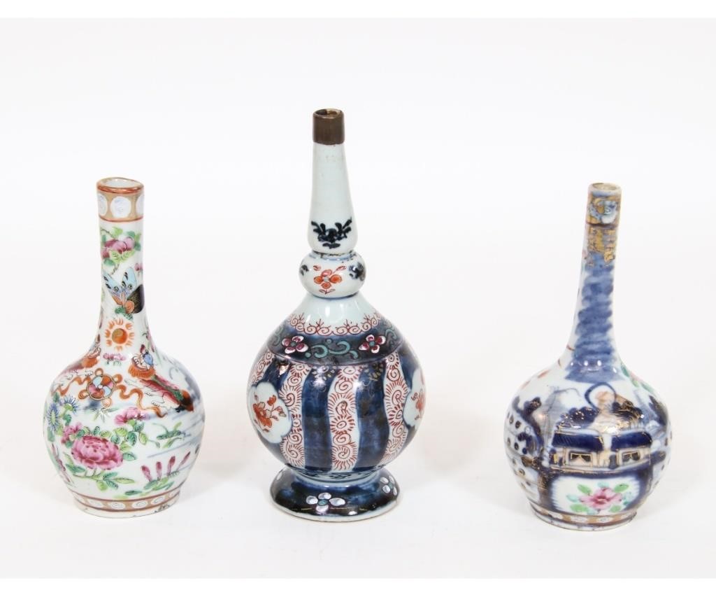 Three early Chinese porcelain decorated