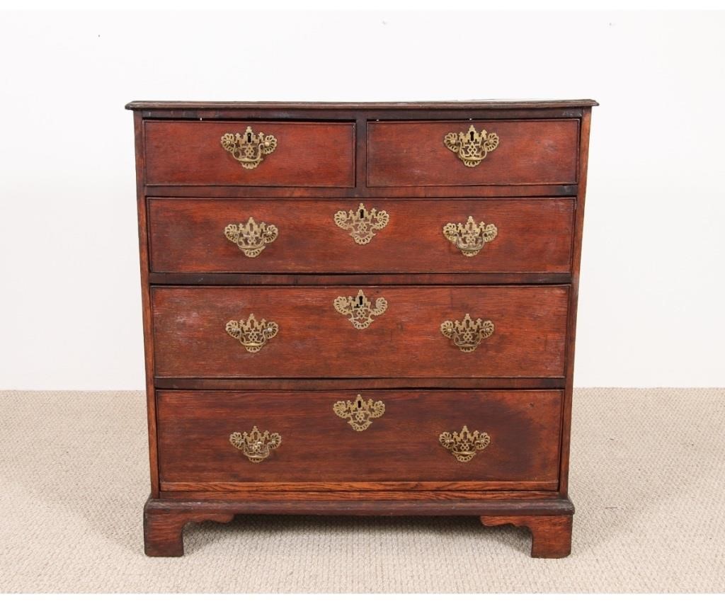 English Chippendale oak chest of 28a74f