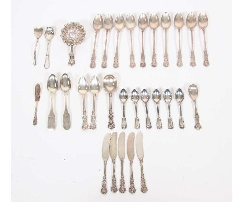 Sterling silver flatware in a variation