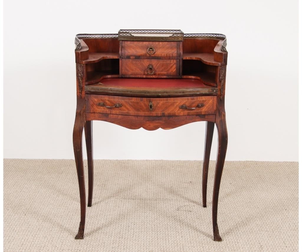 French fruitwood ladies writing desk,