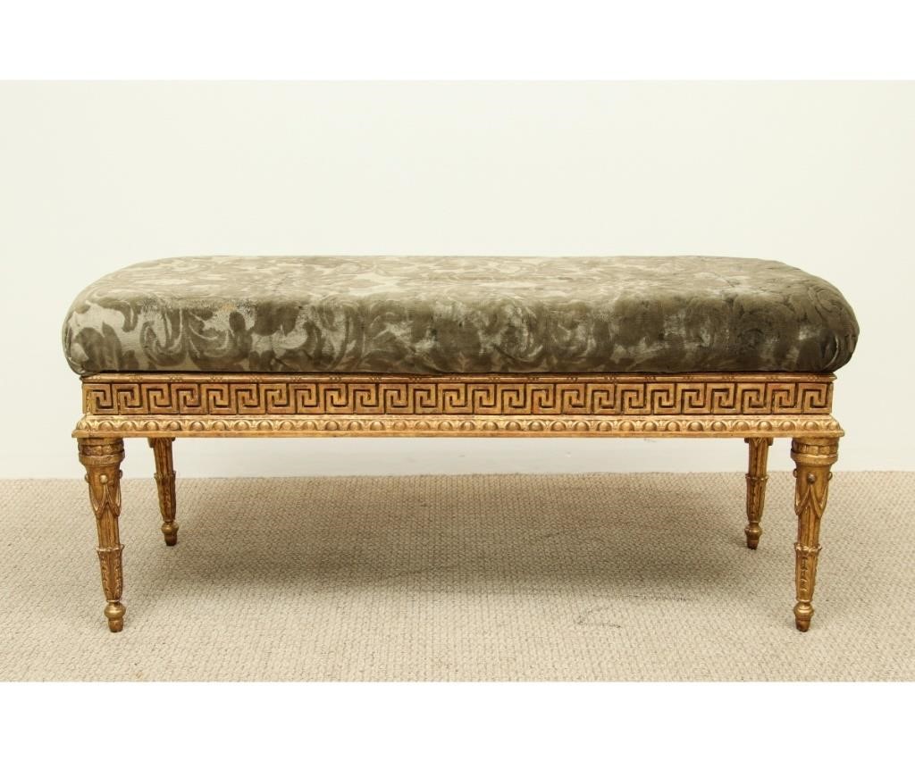 French Louis XVI style bench with
