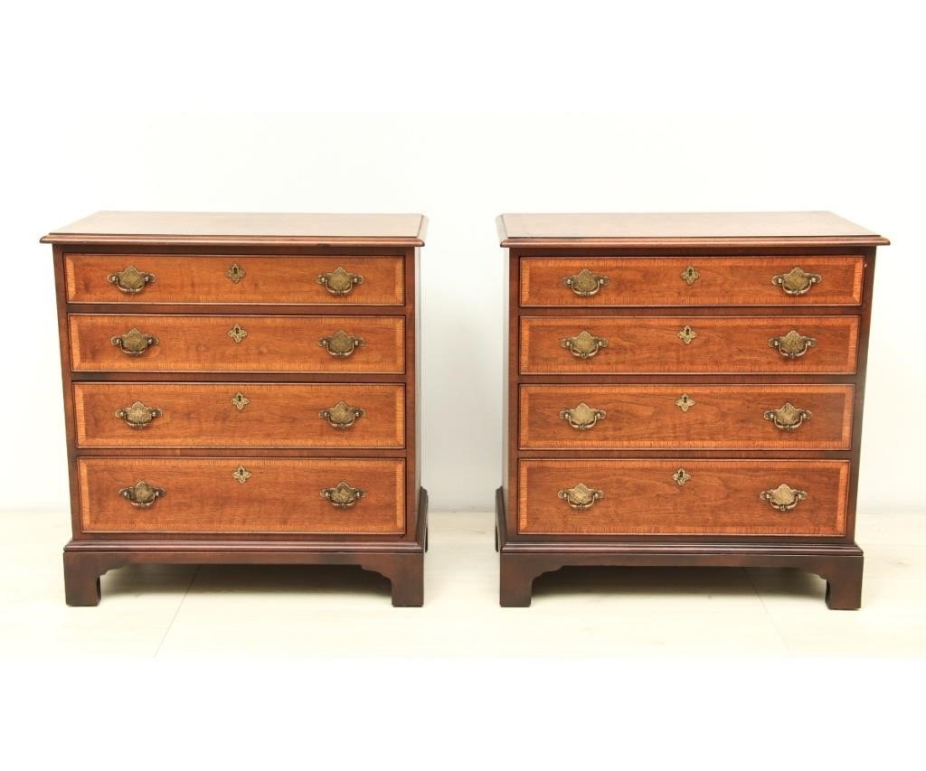 Pair of Henredon diminutive Chippendale 28a7a3