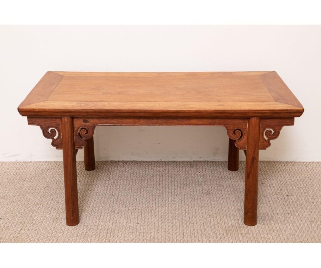 Asian, probably teak wood, side table,
