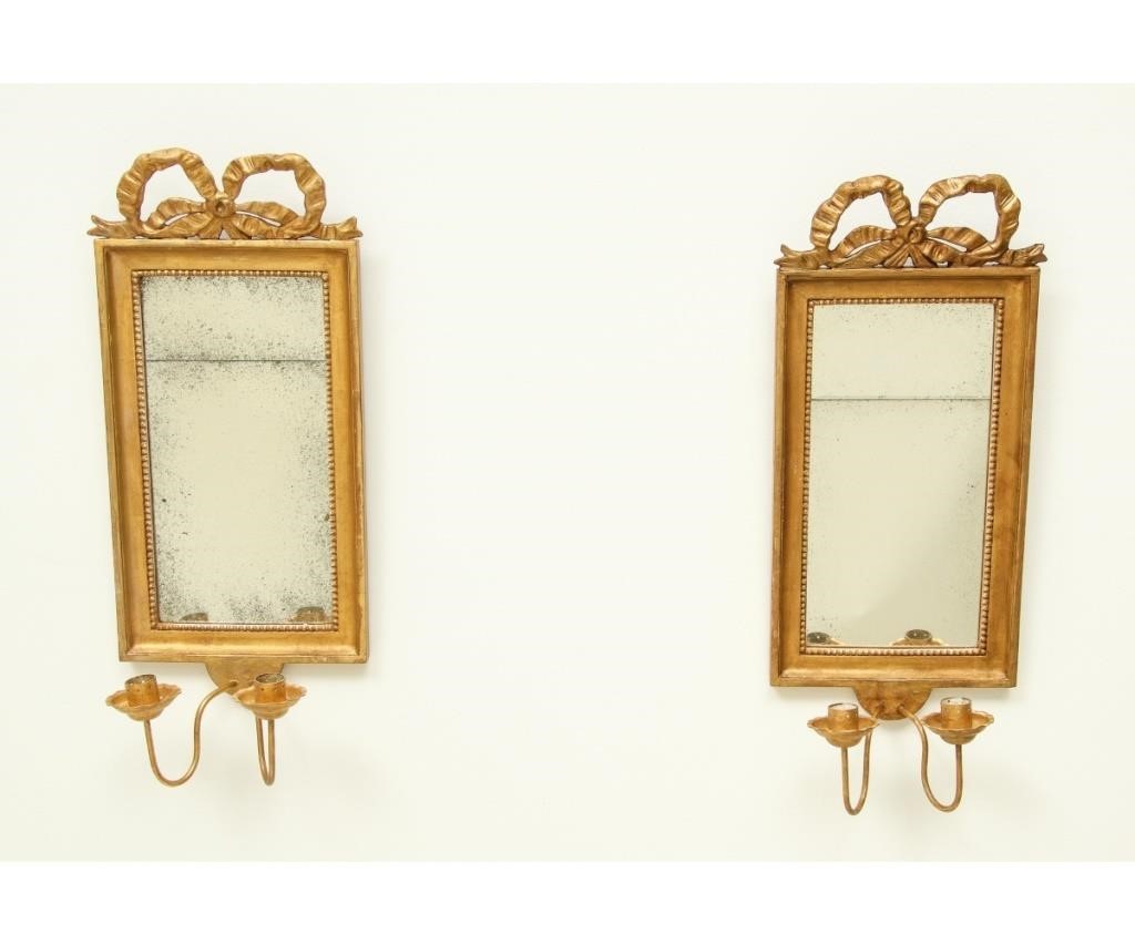 Pair of French style gilt wood