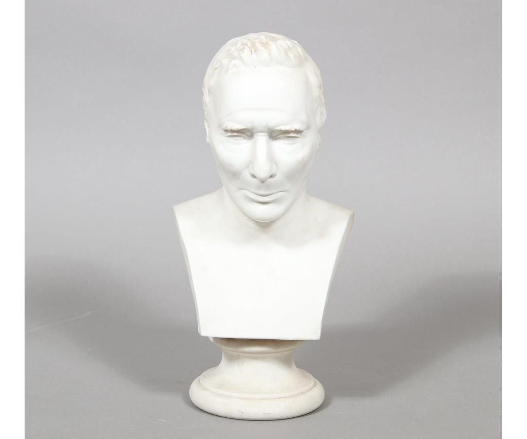 Perianware bust of a man signed 28a7c2