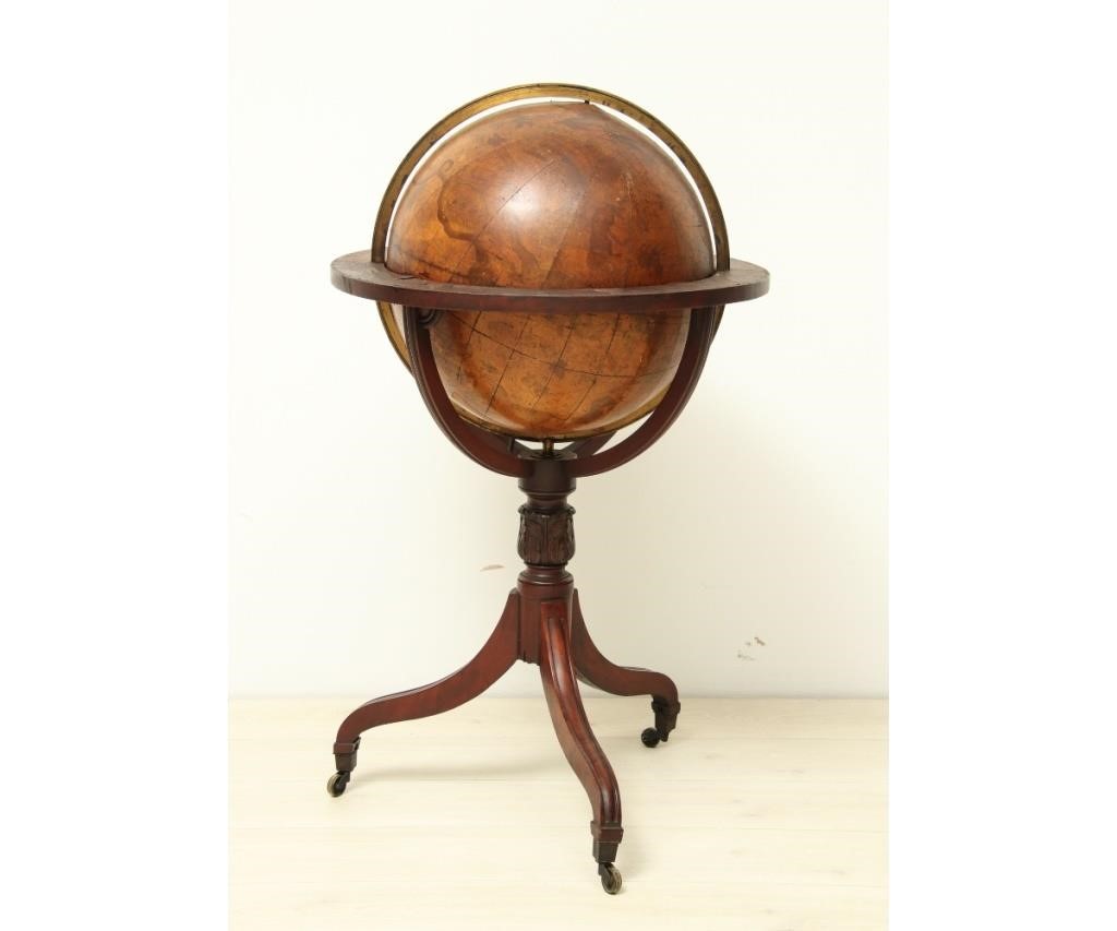 English Regency mahogany globe 28a7cb