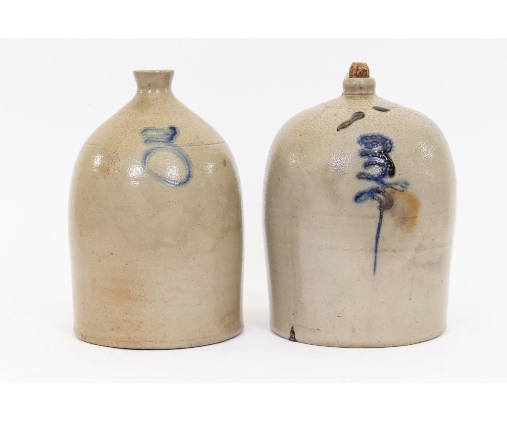 Two 3-gallon stoneware jugs, unsigned,