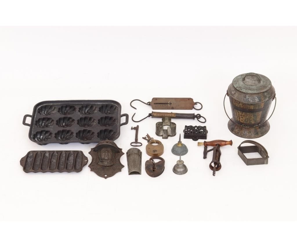 Iron and tin tableware to include several