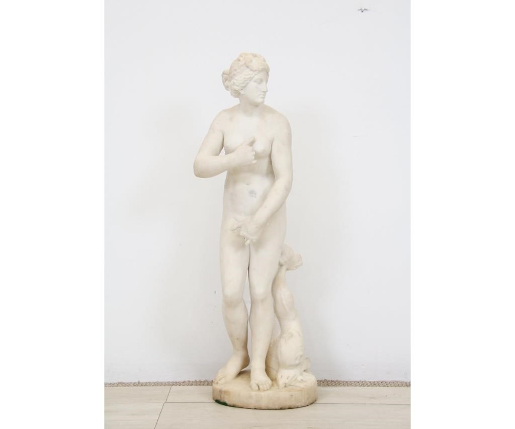 Alabaster statue of 'Venus de Medici',