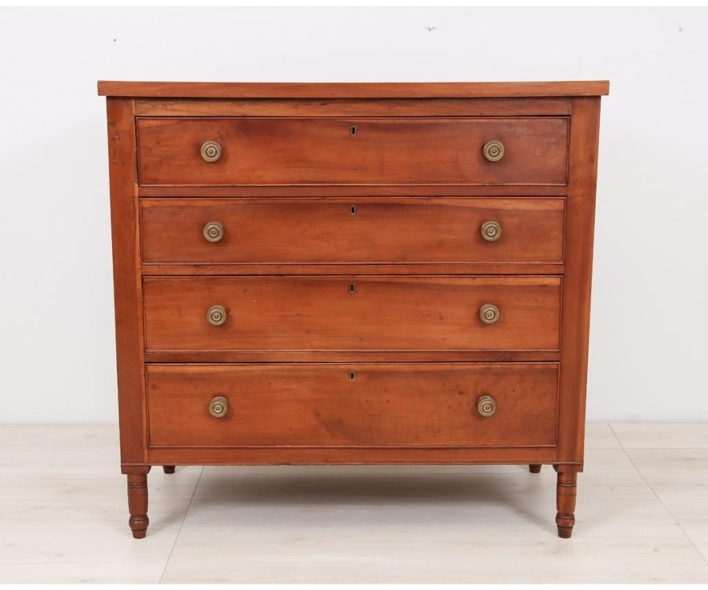 Sheraton cherry chest of drawers