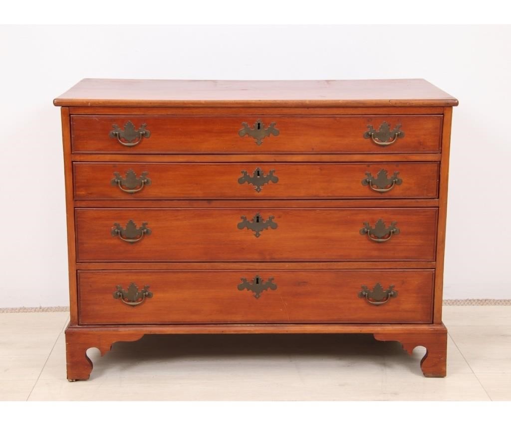 Cherry Chippendale chest of drawers