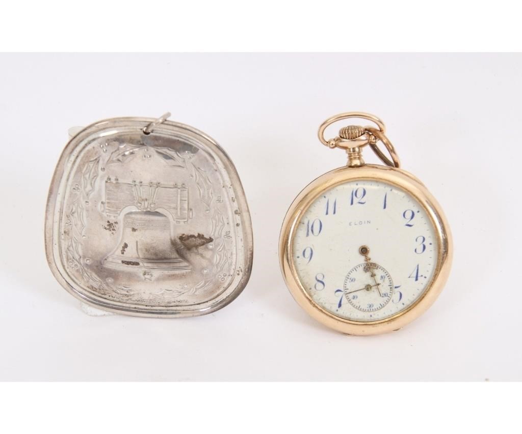 14kt gold pocket watch by Elgin  28a954