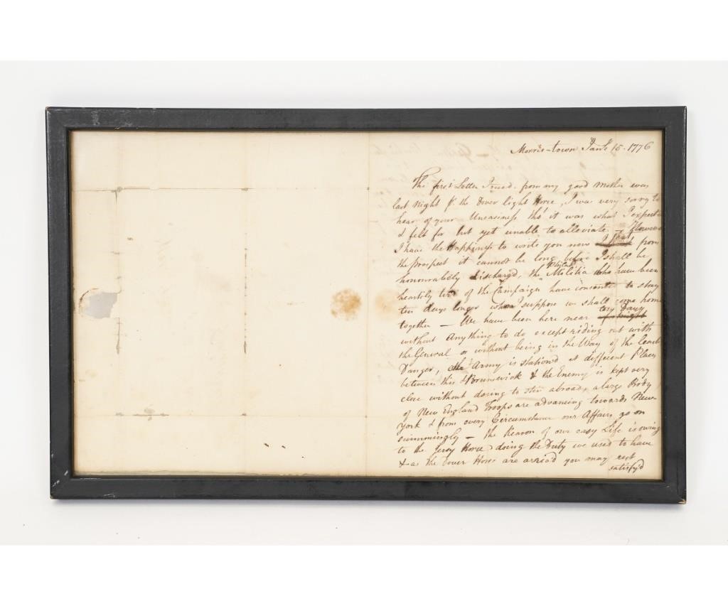 Framed letter written by John Lardner