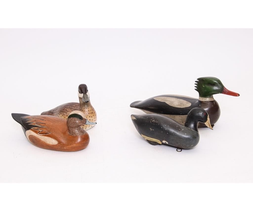 Two painted American Widgeon, the larger