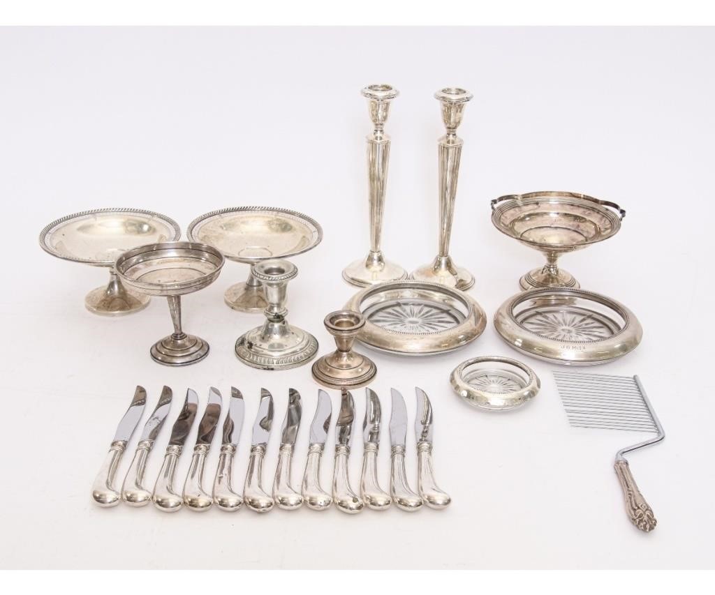 Weighted sterling silver tableware