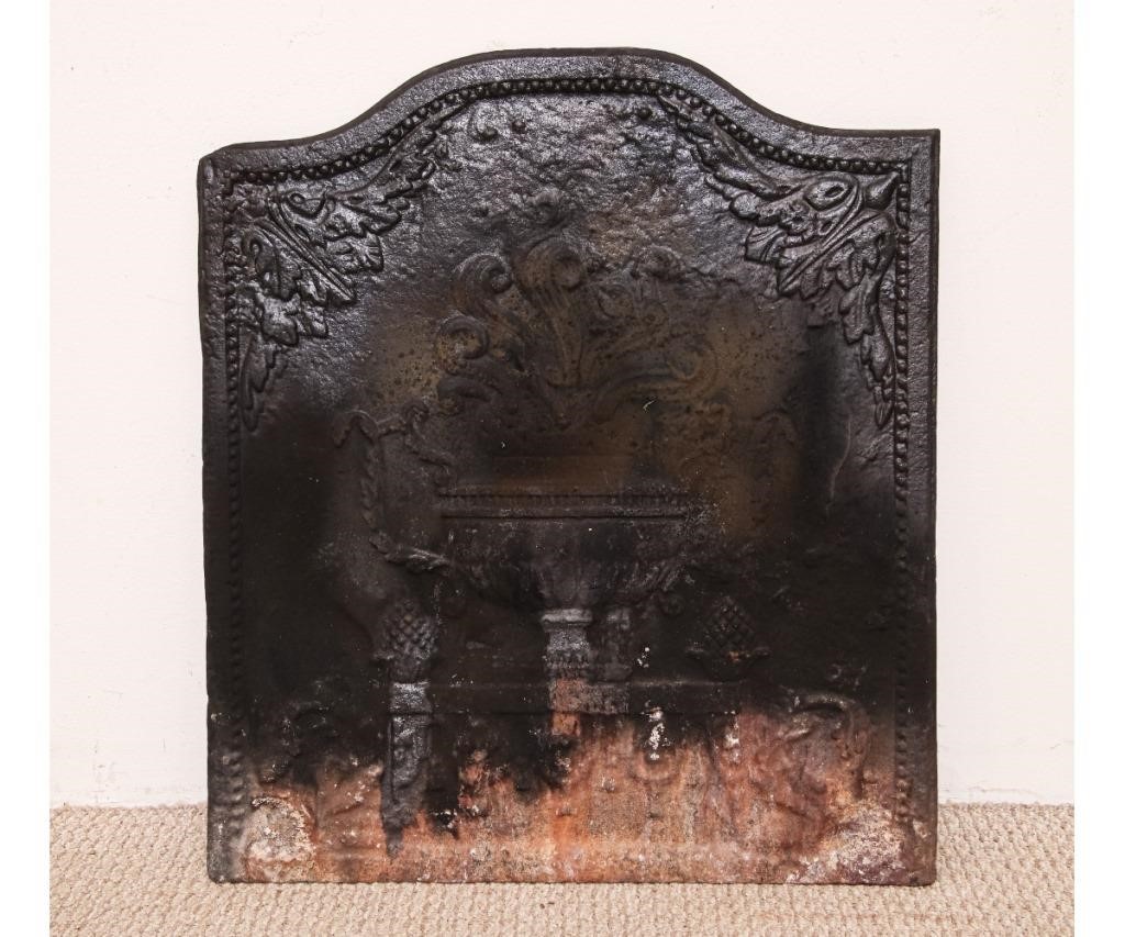 Large cast iron reproduction fire