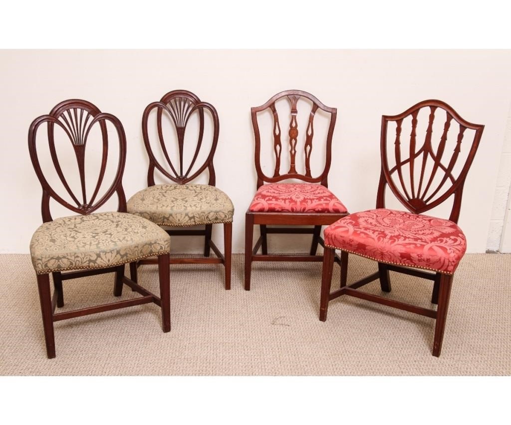 Four English Hepplewhite mahogany 28aac9