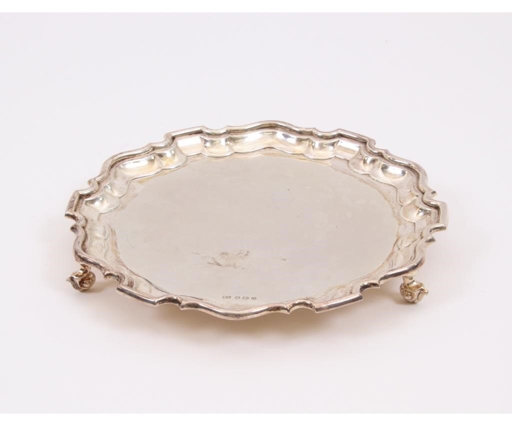 Emile Viner silver salver Sheffield 28ab4c