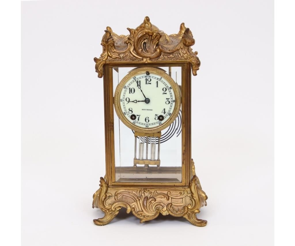 Seth Thomas mantle clock with gilt 28ab7f