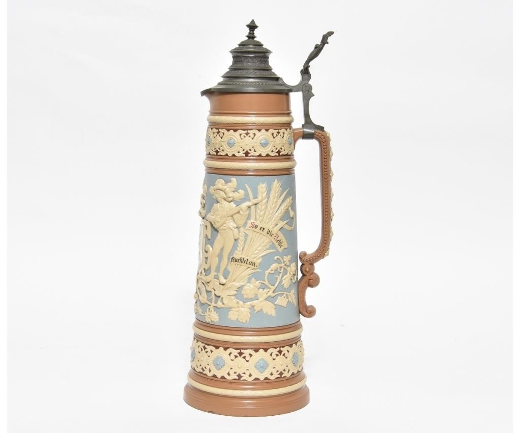 Mettlach #1739 three litre stein