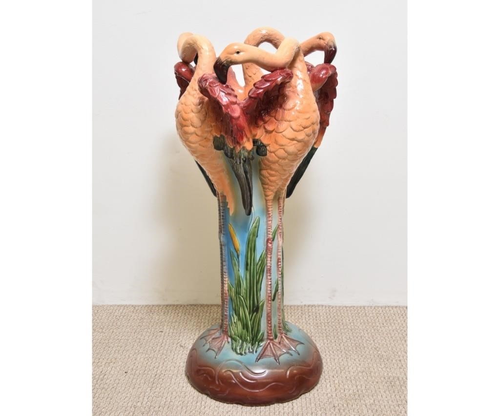Colorful ceramic flamingo cane 28ac5f