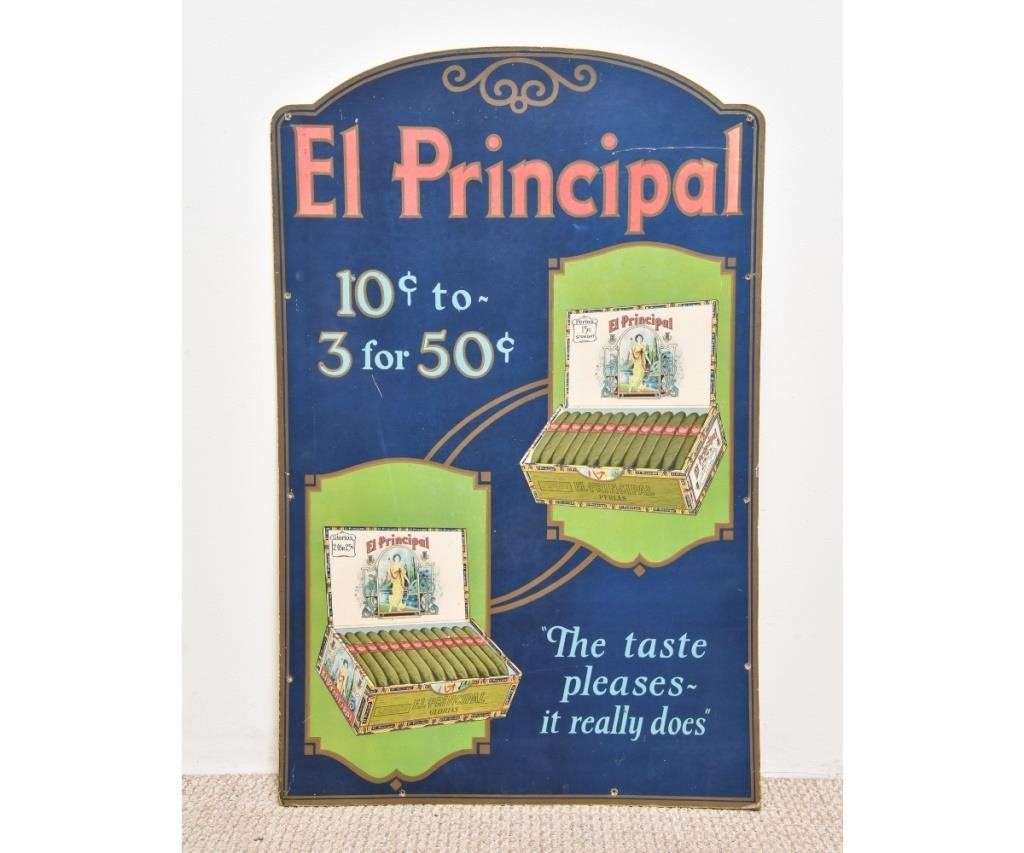 Colorful El Principal tabletop advertizing