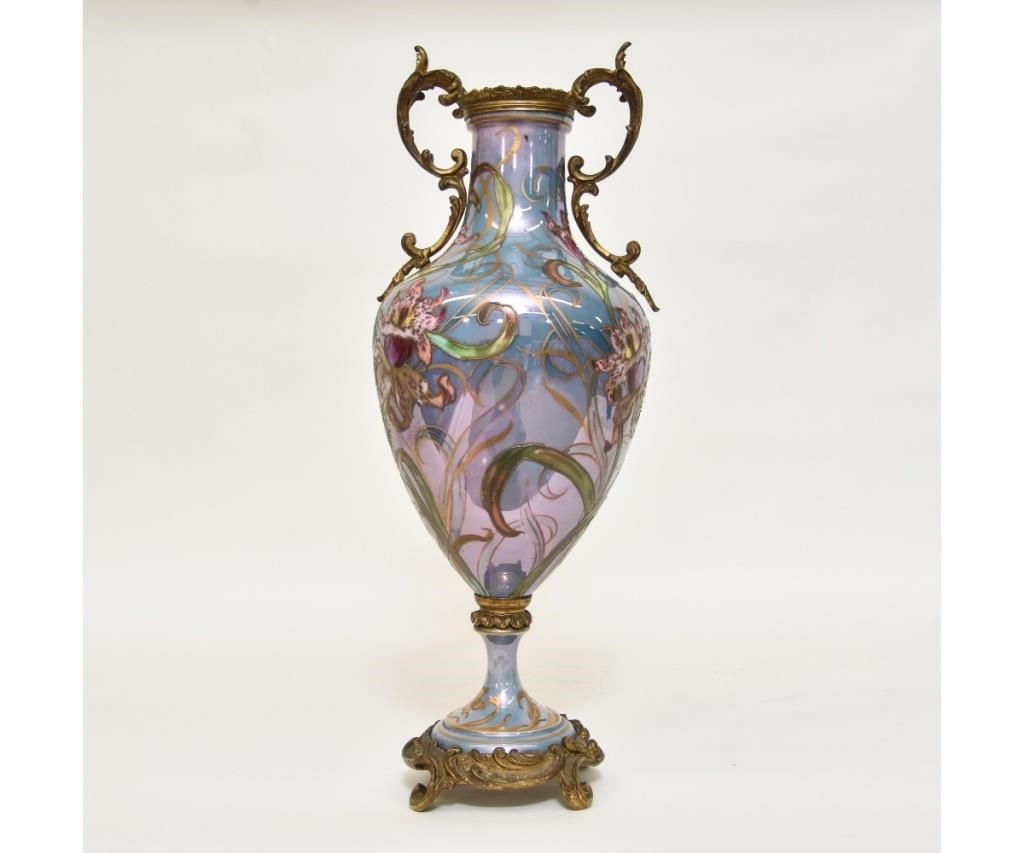 French Sevres urn decorated with