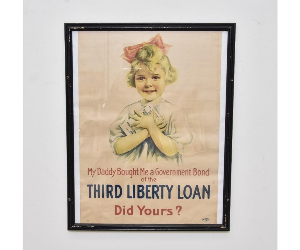 WWI poster titled My Daddy Bought Third 28acf3