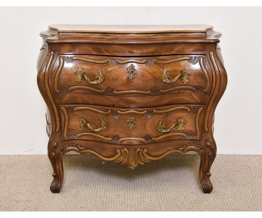 French Style olive wood bombe chest 28acff