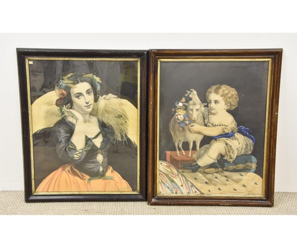 Two German Victorian era framed 28ad2f