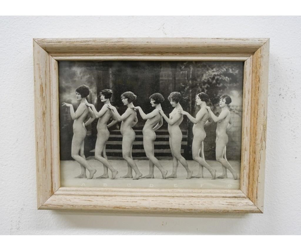 Iconic framed photo print of nude