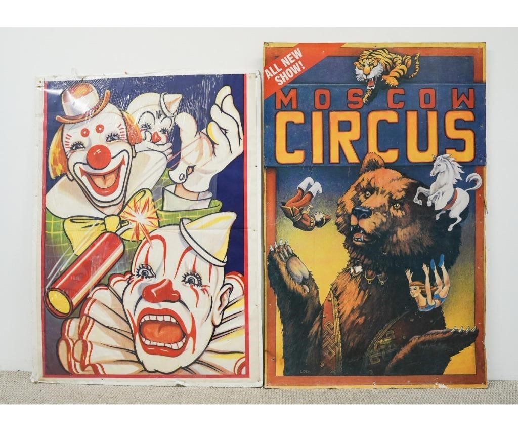 Two large circus posters to include 28ad52