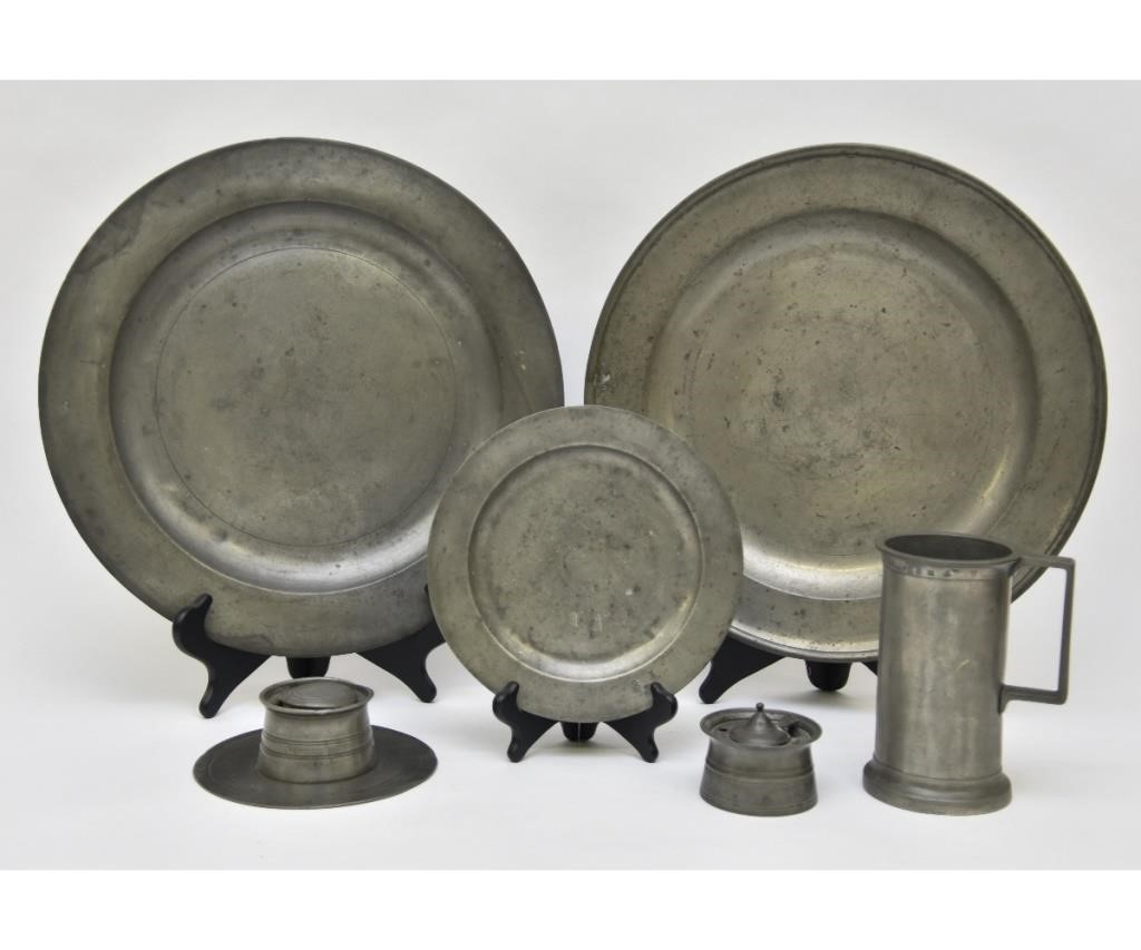 Early pewter tableware to include