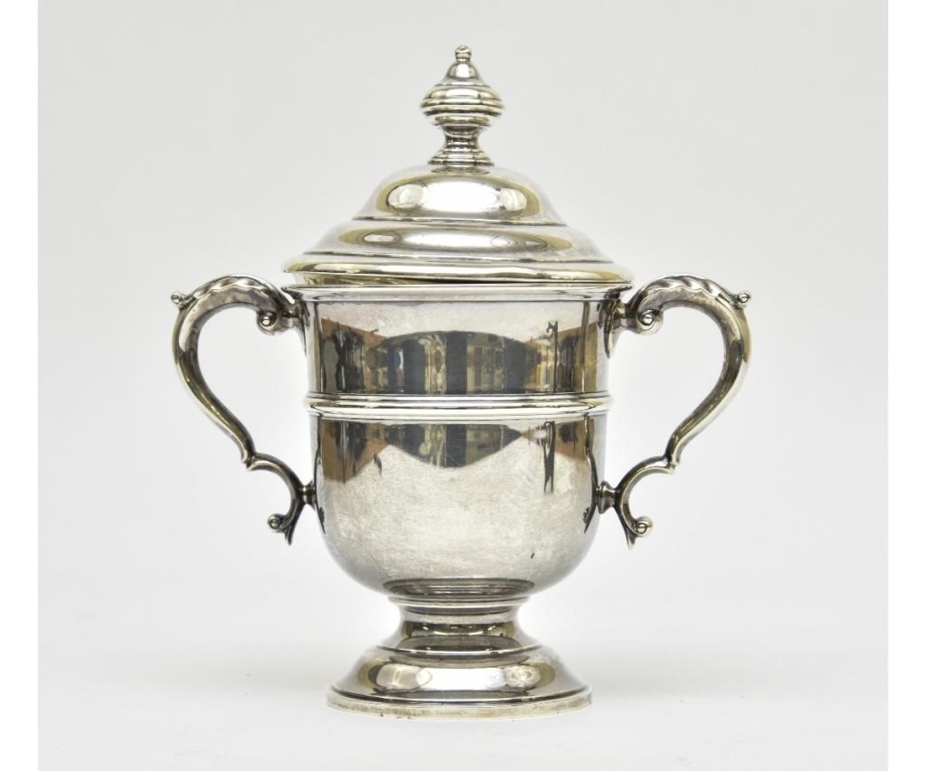 Sterling silver loving/trophy cup,
