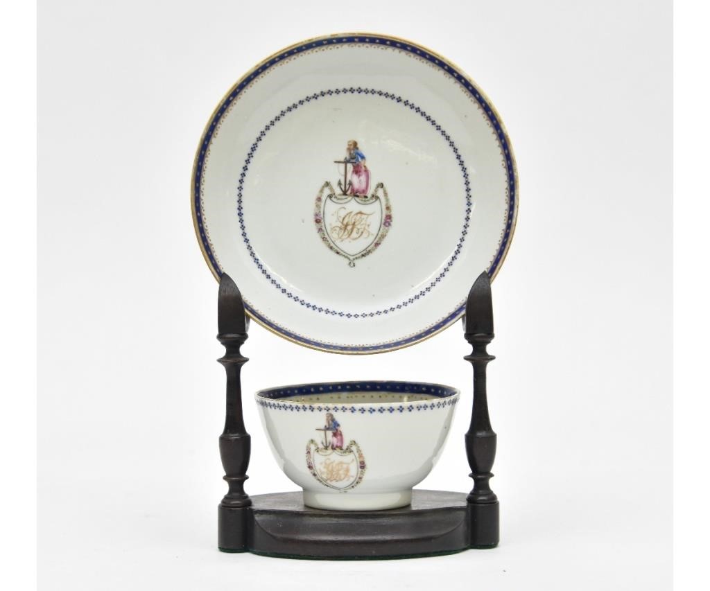 Chinese porcelain armorial cup