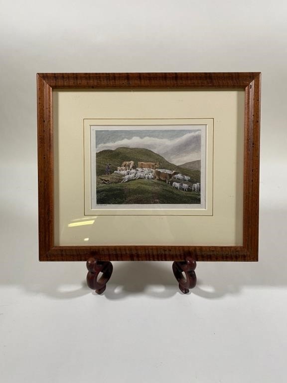 Framed and matted landscape print 28b0c5